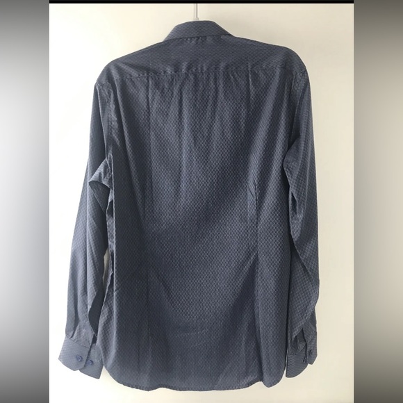 Louis Philippe Blue Long Sleeve Button Down Cotton Shirt 40 Cms - Picture 3 of 7